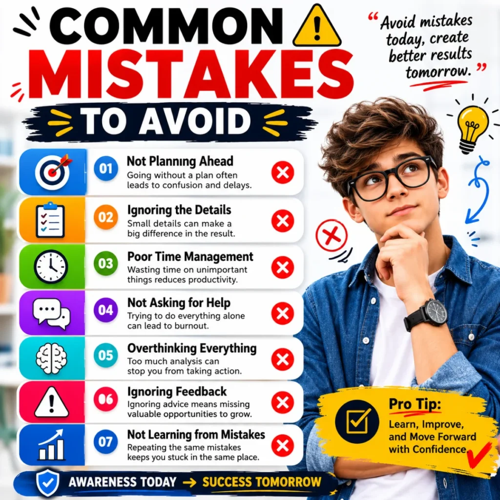 Modern 1200×1200 infographic explaining common mistakes to avoid when choosing German boy names, with practical naming tips and clean visual elements.