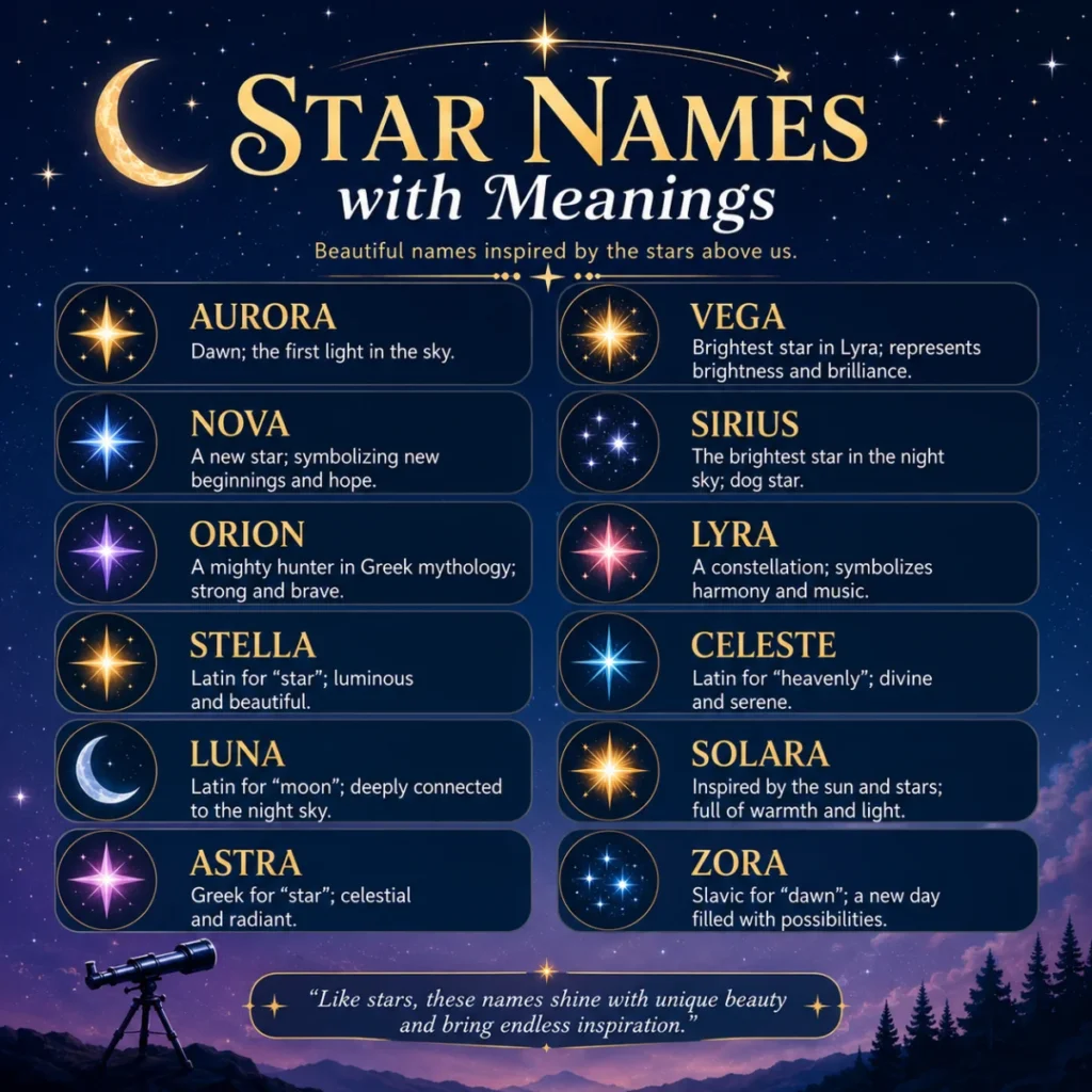 Illustrated list of medieval names featuring historical male and female names inspired by the Middle Ages.