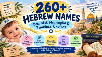260+ Hebrew names that are beautiful, meaningful, and timeless